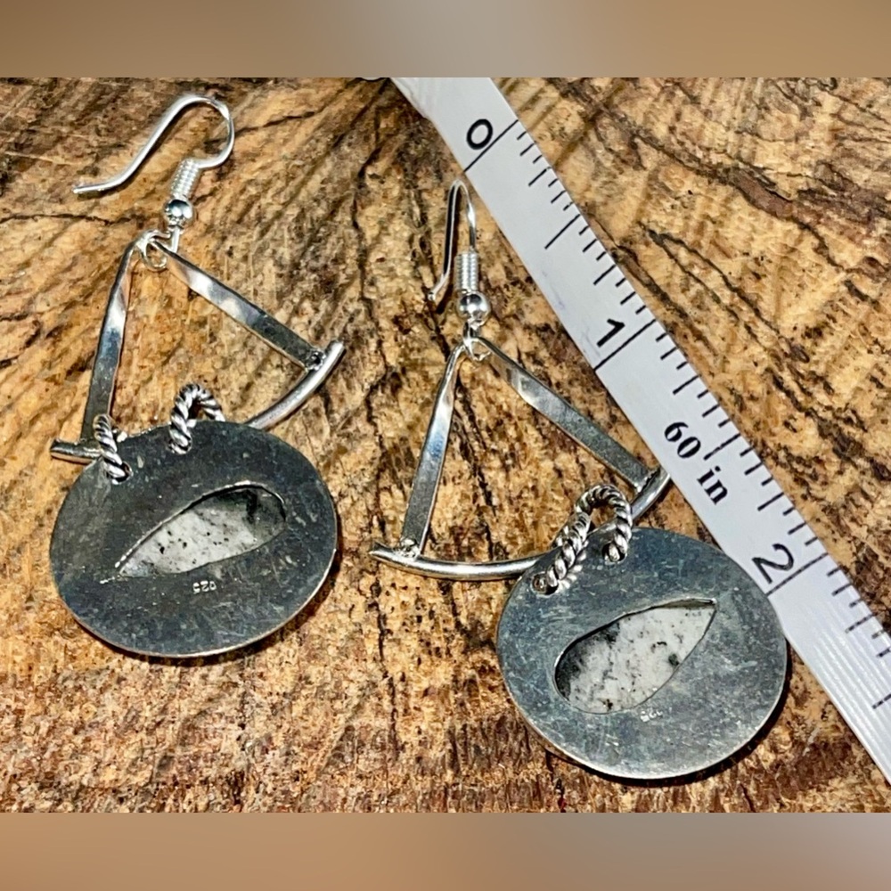 K2 Jasper in Granite Earrinngs 2 1/2” - Picture 8 of 8